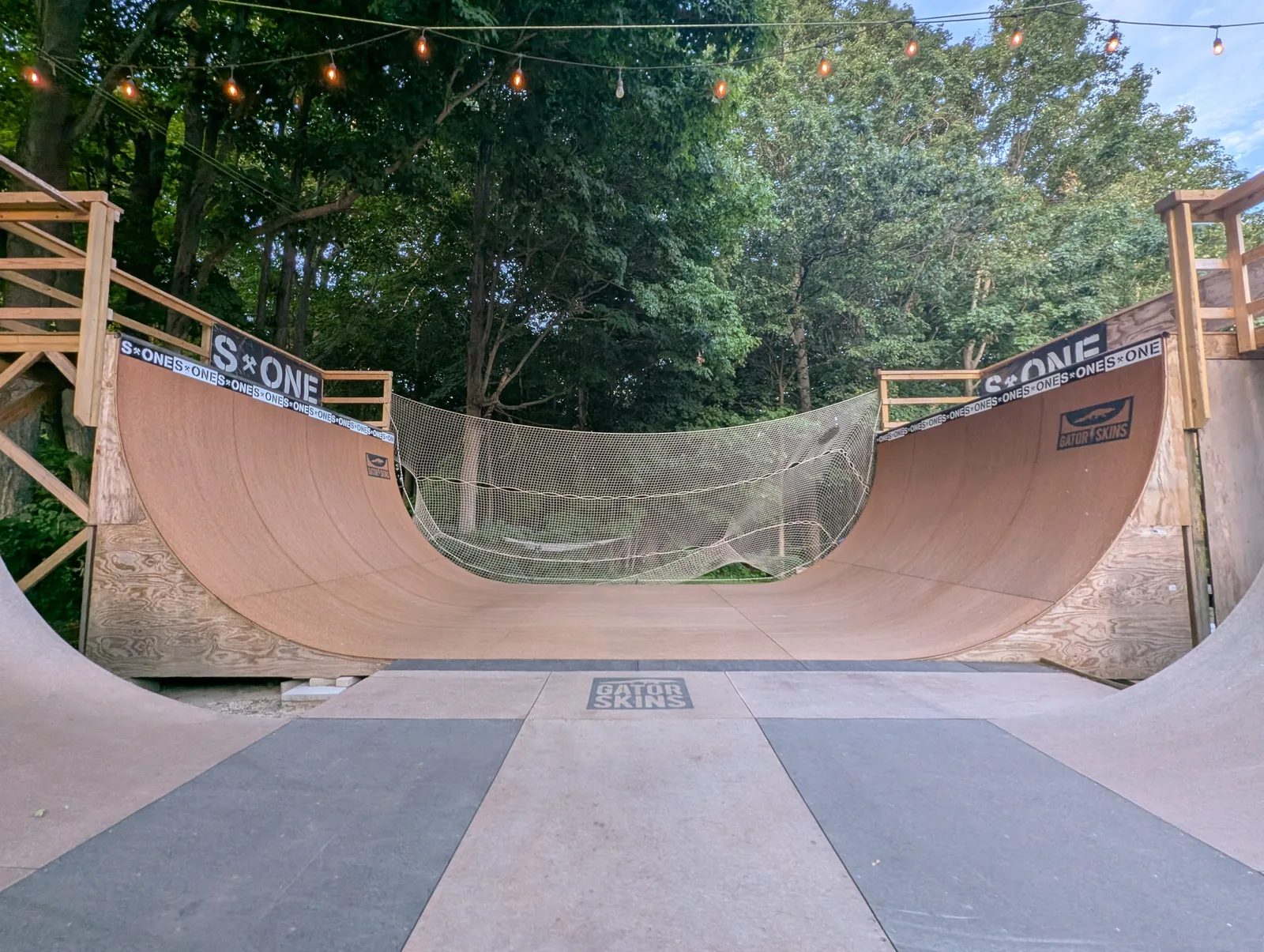 The 16-foot-wide Dibba Ramp with Gator Skins surfacing and safety netting